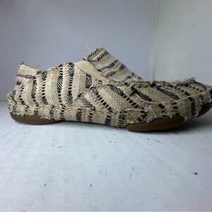 Tony Lama Lindale Wheat Tan and Black Distressed Canvas women’s size 7